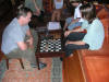 Then it was back to the Perry's for Cheesecake. David played chess with Garrett.